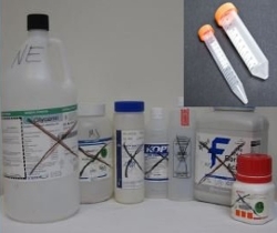 Clean Lab Plastic Containers and Conical Tubes