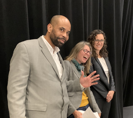 Tony Cobb, Elida Erickson and Ellen Vaughan