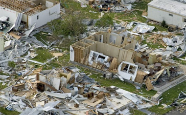 houses destroyed by hurricane